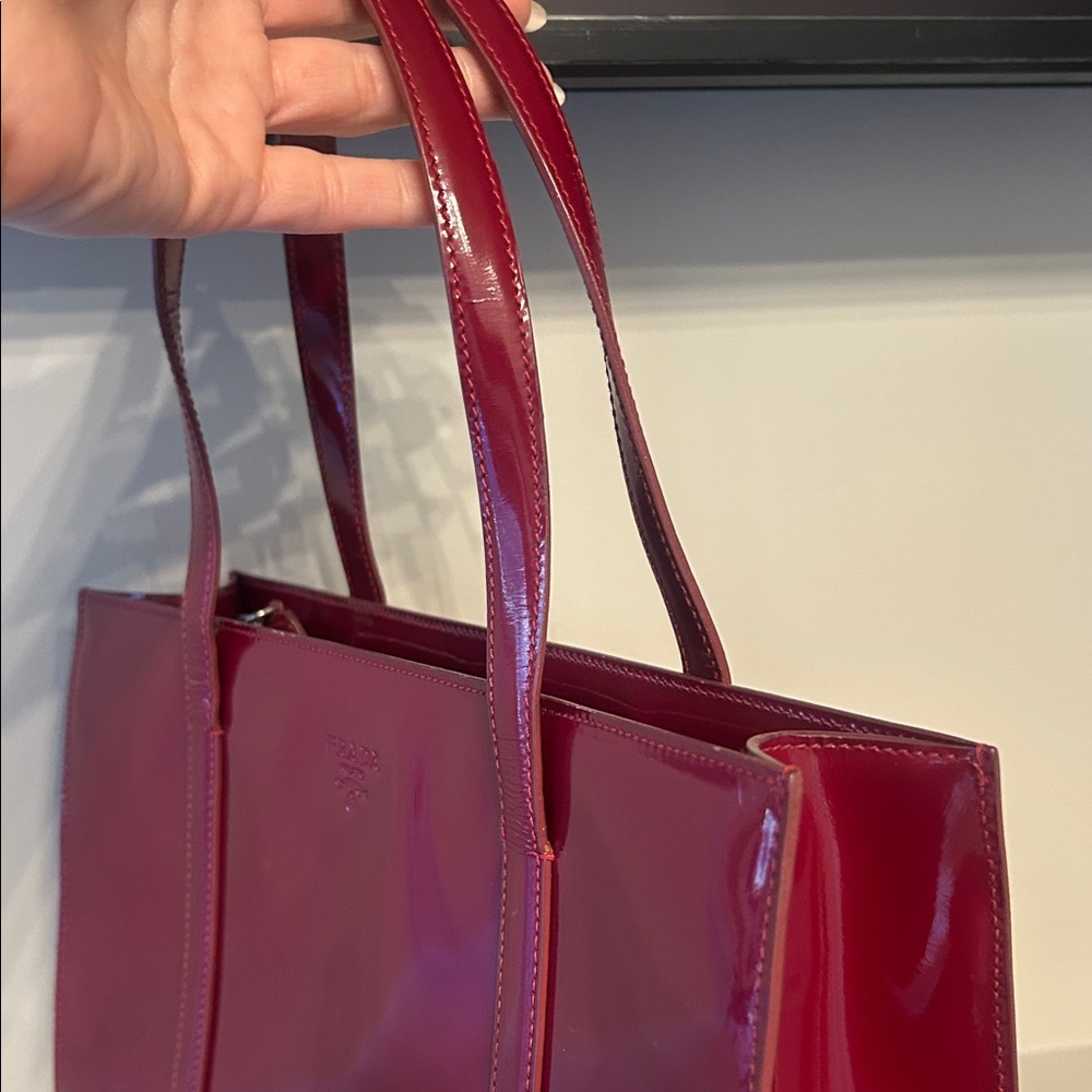 Prada Patent Leather Cherry Tote Bag - Picture 6 of 12